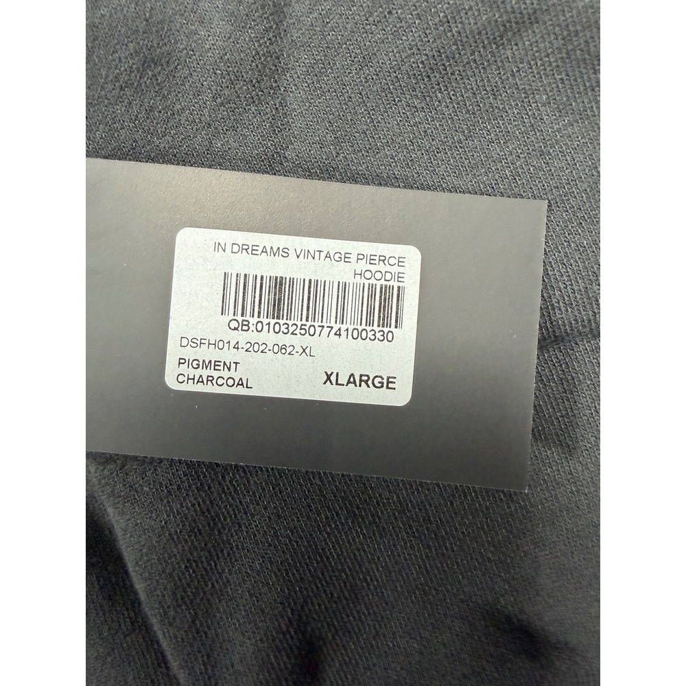 Darc Sport Wolves Club In Dreams Vintage Pierce Hoodie Pigment Charcoal XL NEW - Picture 3 of 8